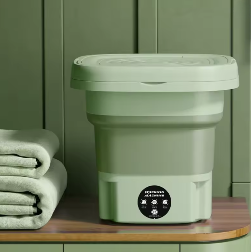 MiniWash Pro™ — Tu Lavadora Portátil y Plegable, Siempre Contigo