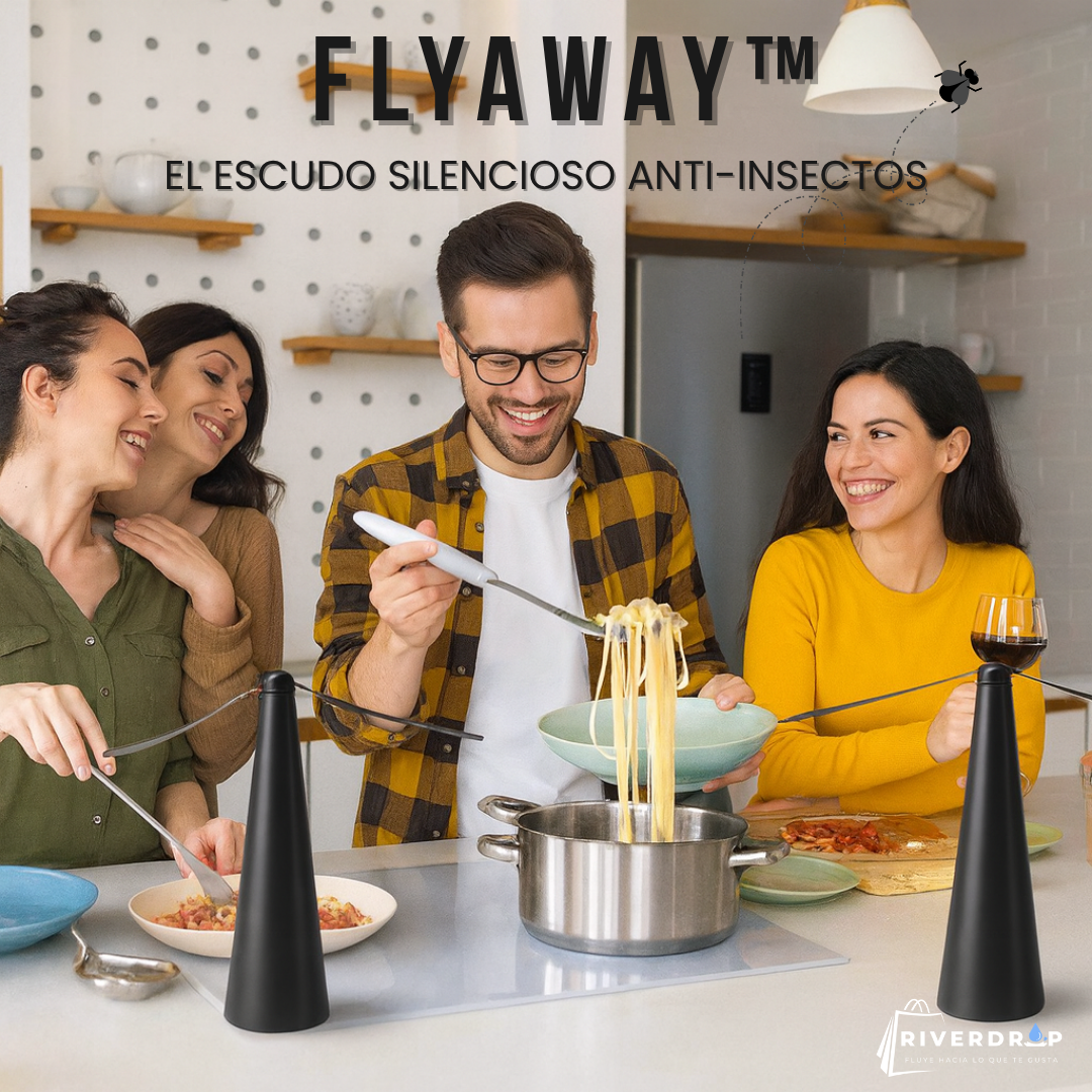 FlyAway™ - El escudo silencioso anti-insectos