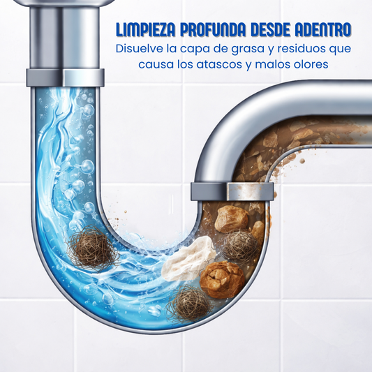 ClearDrain™ - Destapa y elimina la suciedad desde la raíz