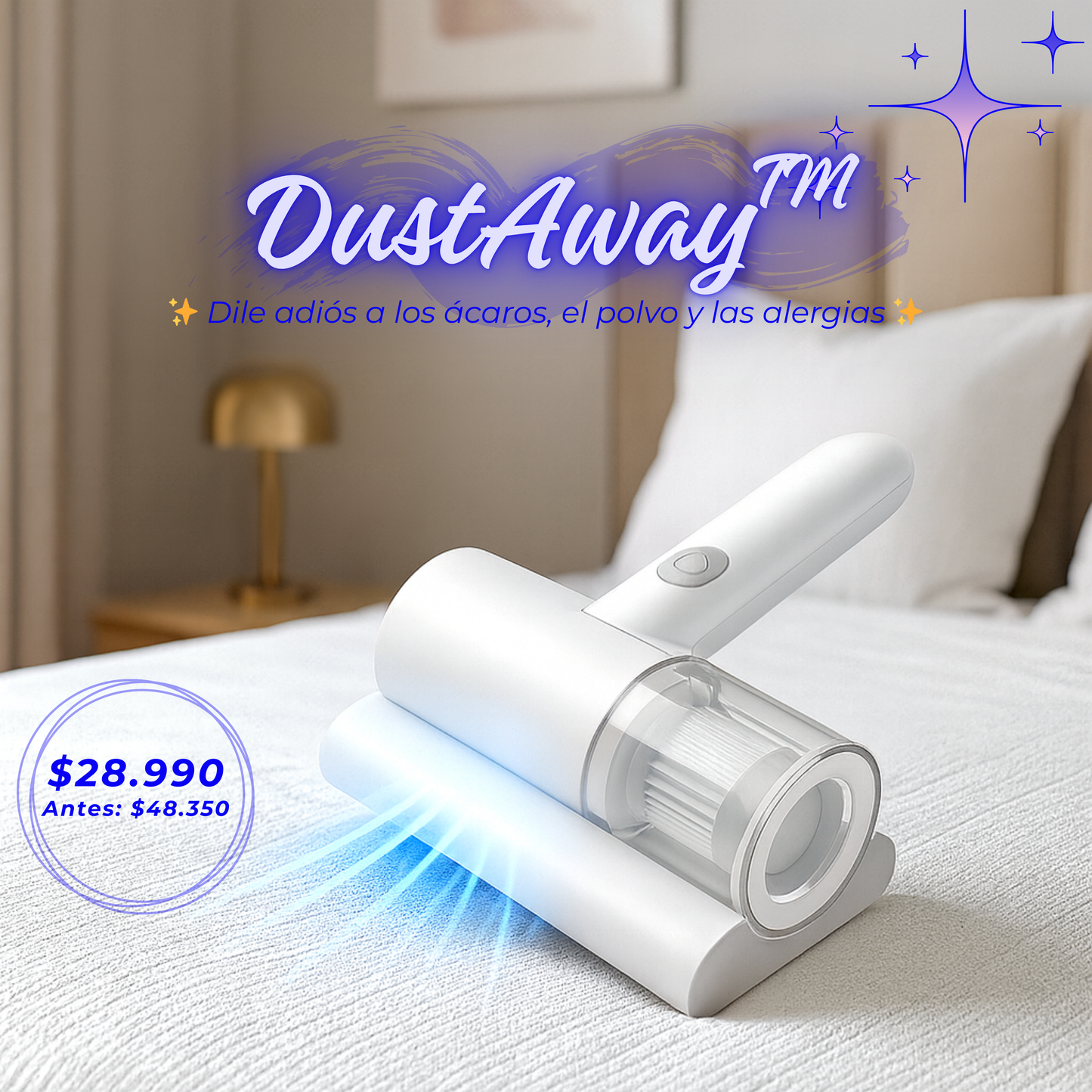 DustAway™ – Respira limpio, duerme mejor ✨🛏️