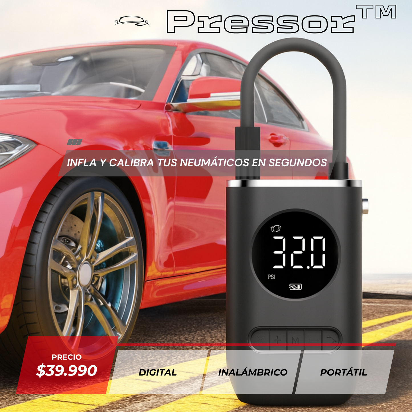 Pressor™ - Tu neumático siempre a punto.