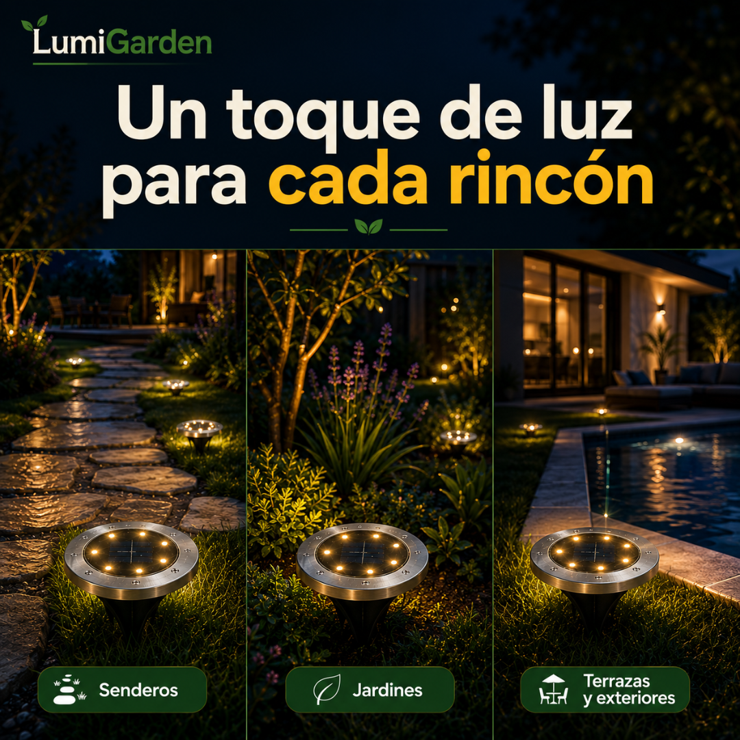 LumiGarden™ - Dale vida a tus exteriores con la energía del sol.