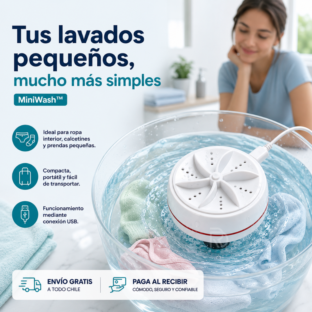 MiniWash™ - La mini solución para tus lavados del día a día.