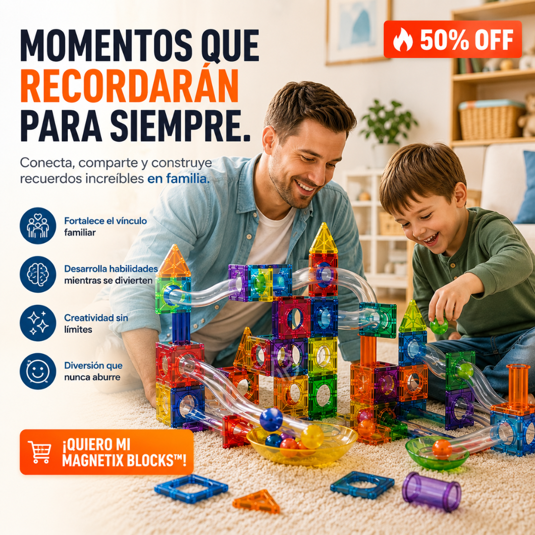 Magnetix Blocks™ - Crea mundos infinitos con cada pieza.