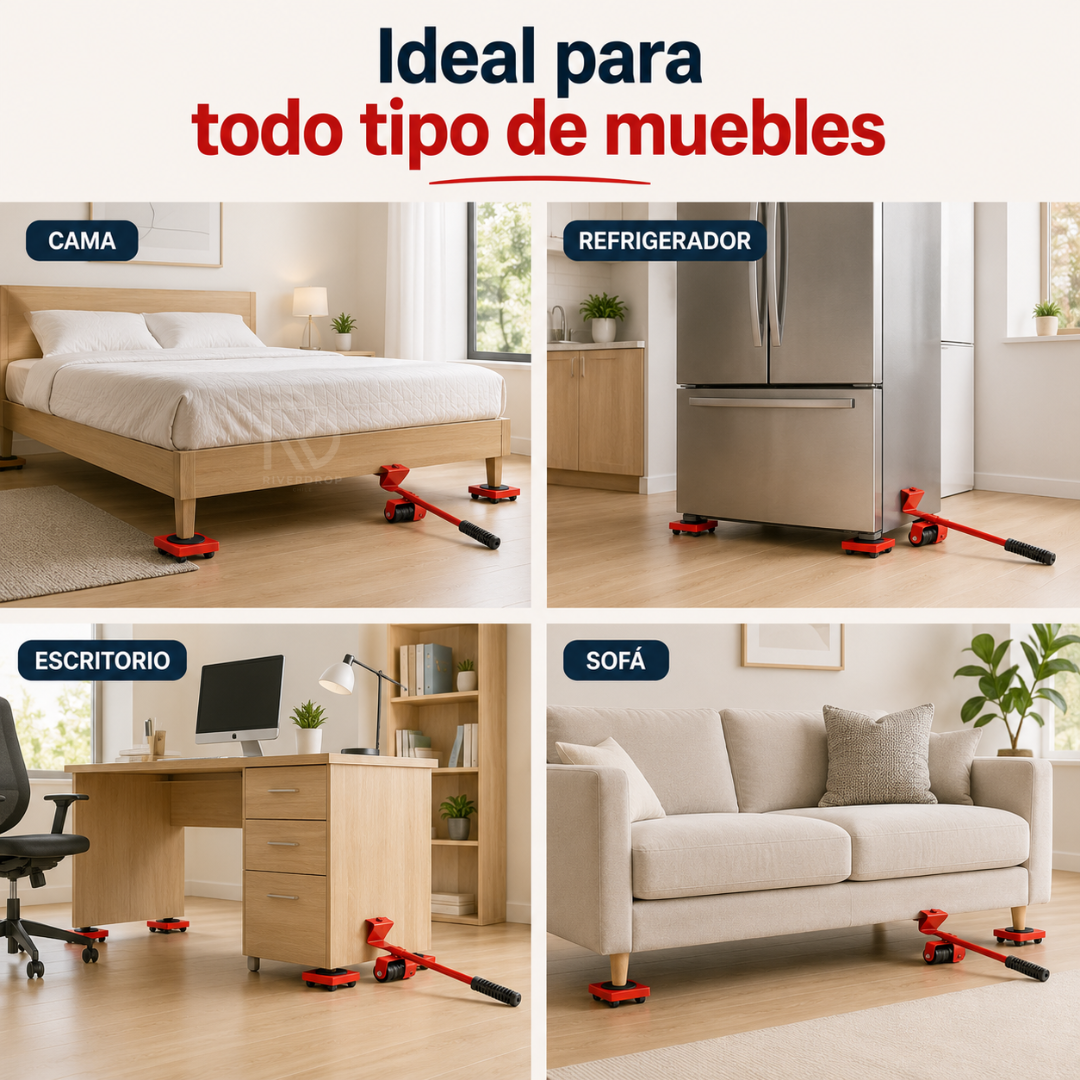 LiftMaster™ 2x1 - Mueve muebles pesados sin esfuerzo.