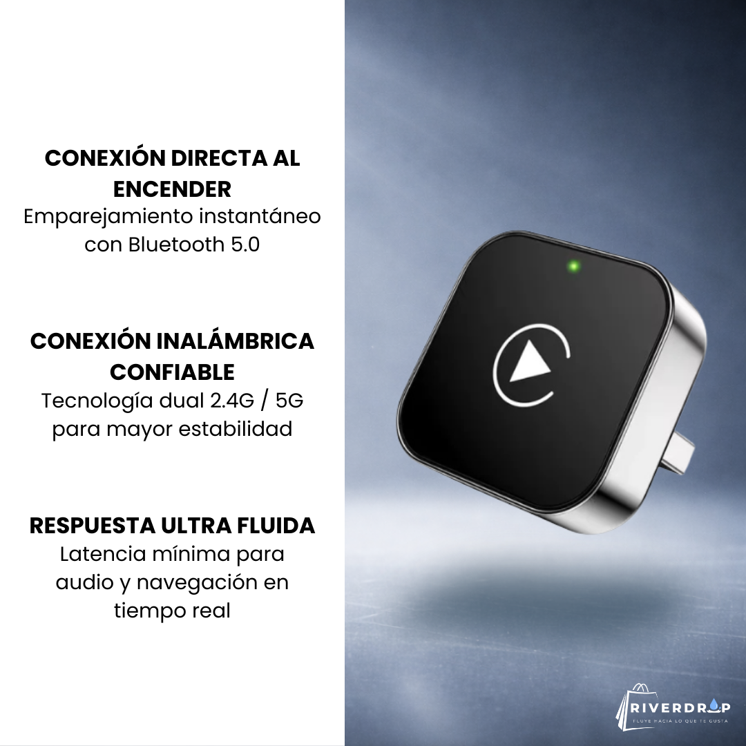SmartDrive™ - Tu CarPlay sin cables ni enchufes