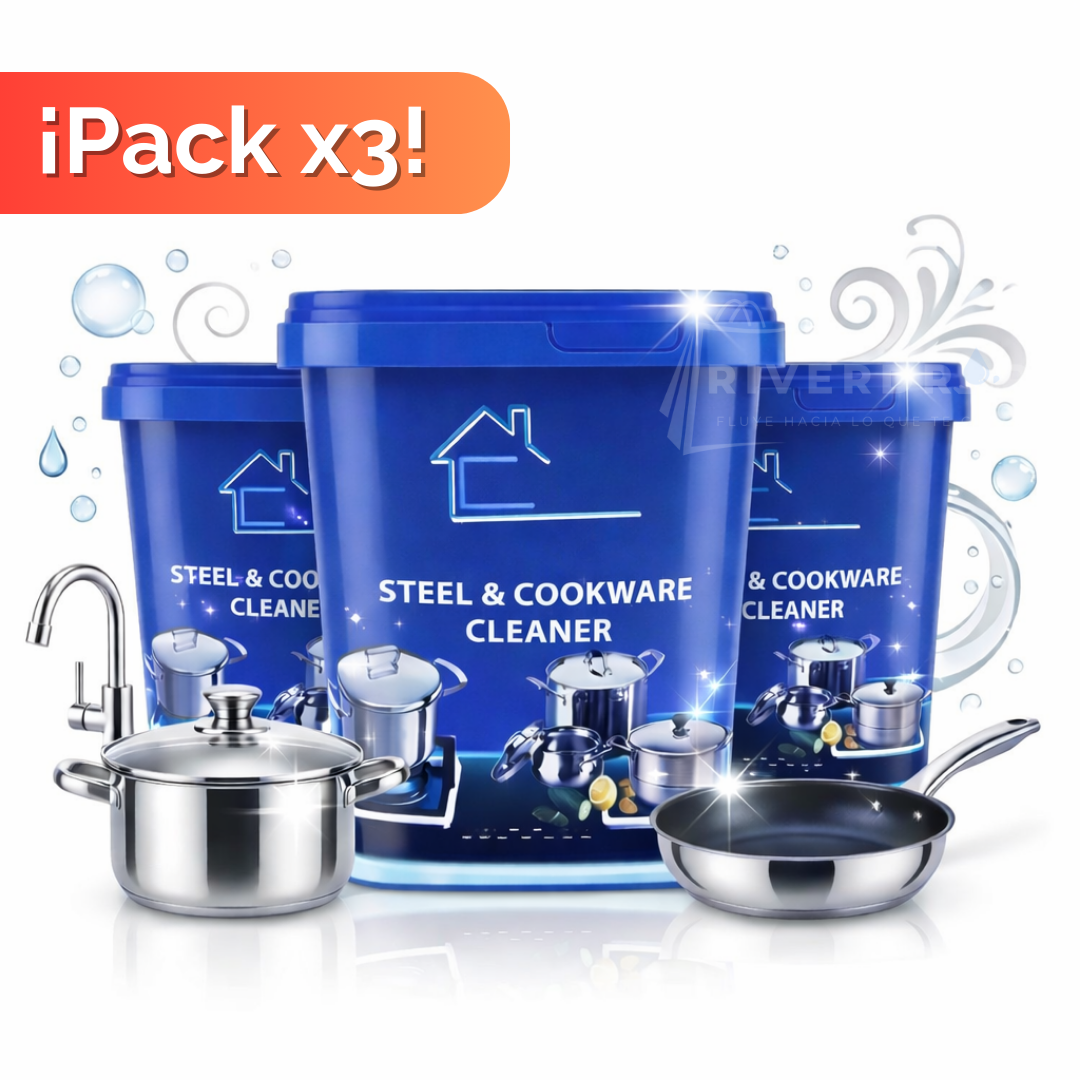3x1 SteelShine™ - Devuelve el brillo a tus ollas en minutos