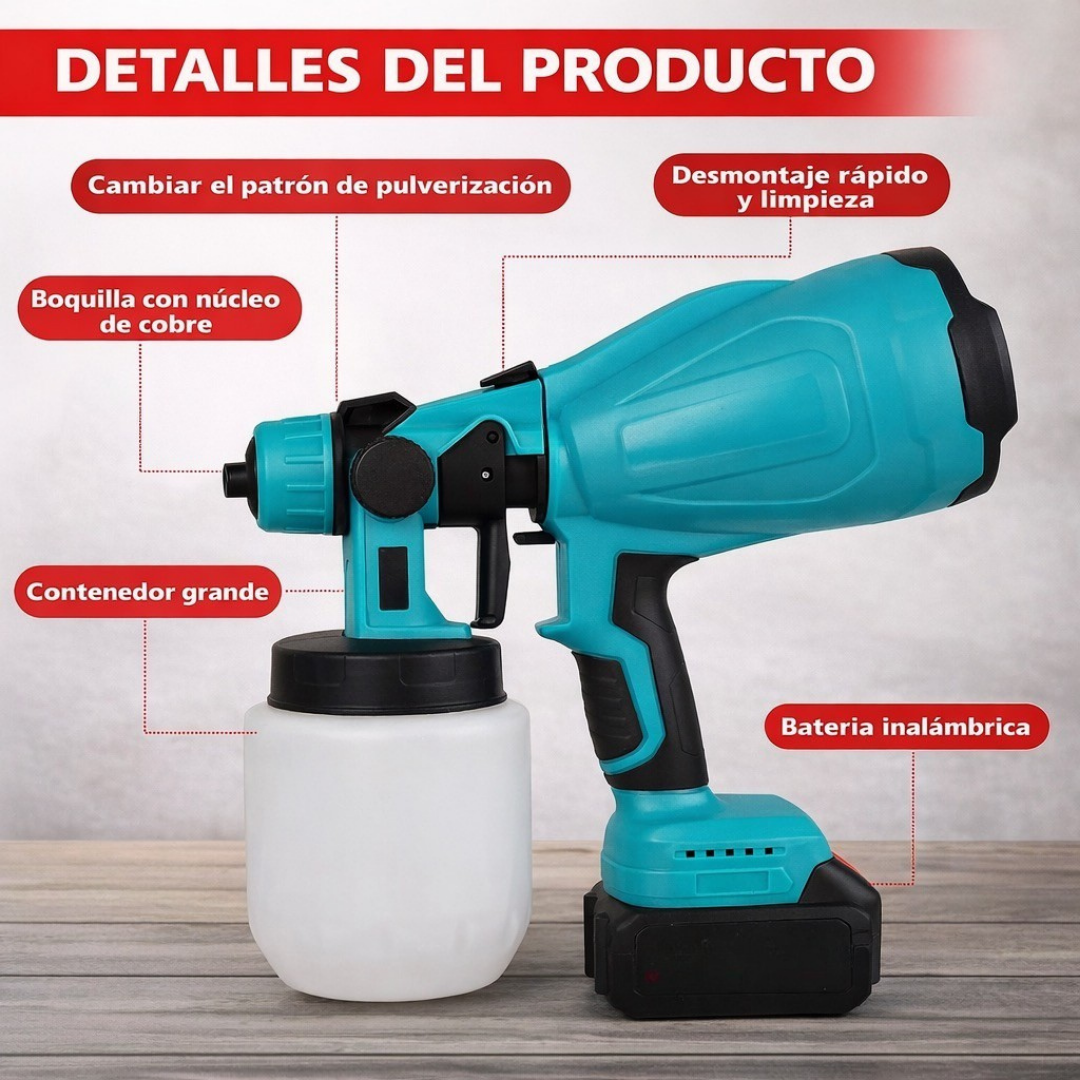 PaintPro™ - Pinta más rápido y sin cables en cualquier espacio