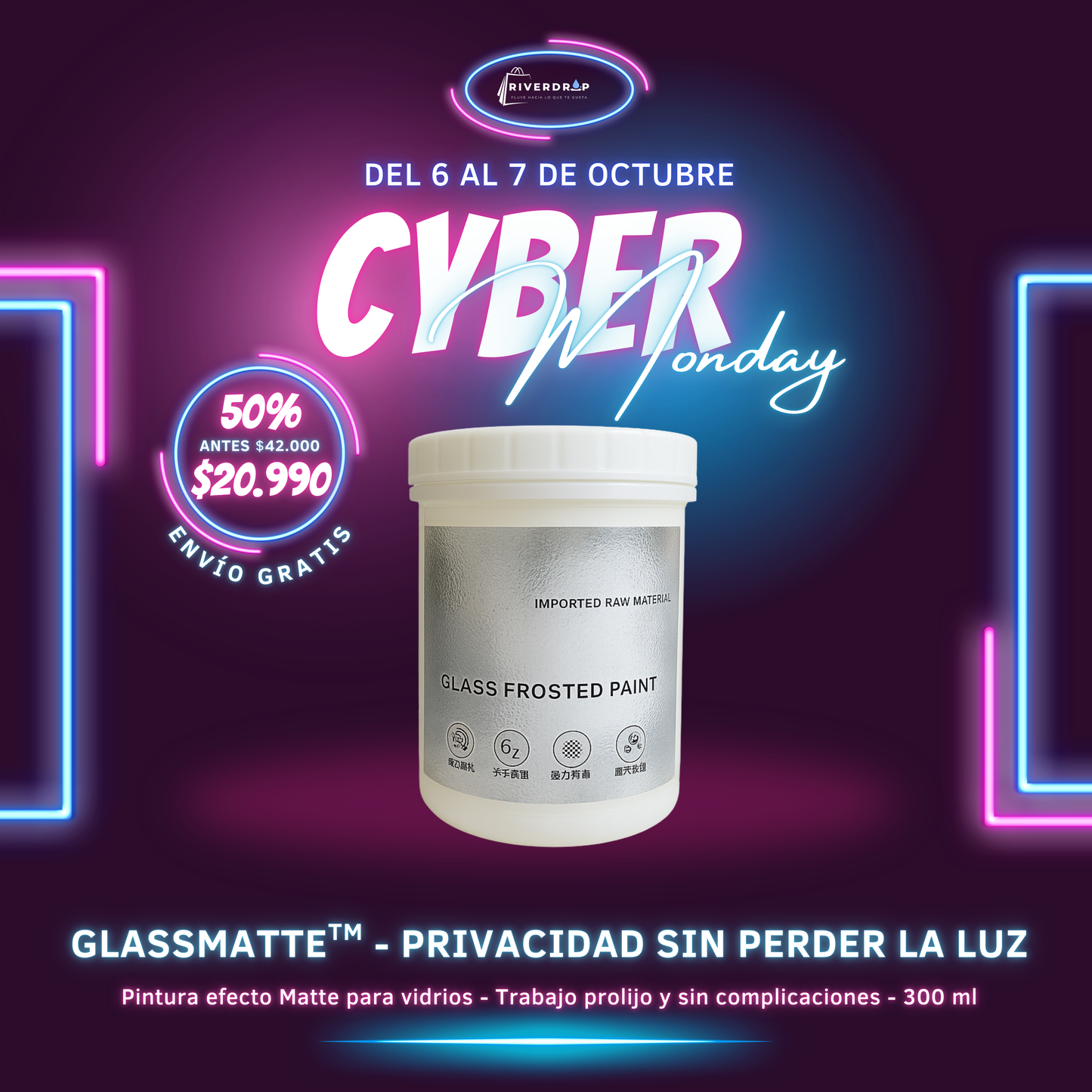 GlassMatte™ - Privacidad sin perder la luz ✨