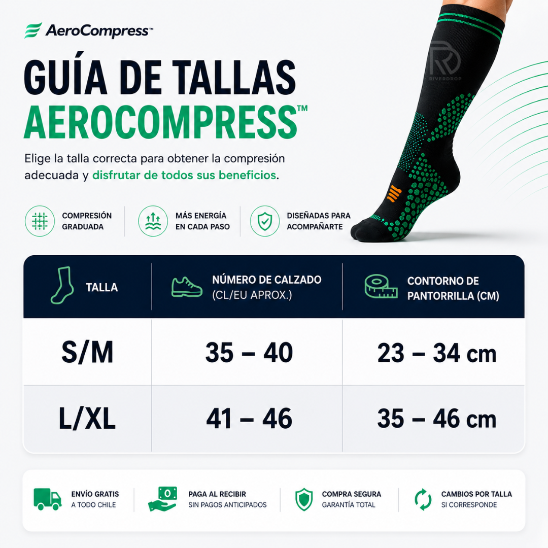 AeroCompress™ 2x1 - El soporte que tus piernas necesitan.