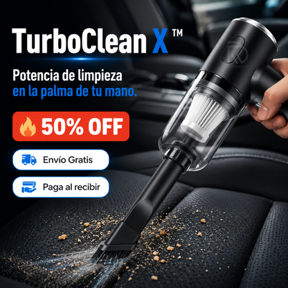 TurboClean X™ - Potencia de limpieza en la palma de tu mano.