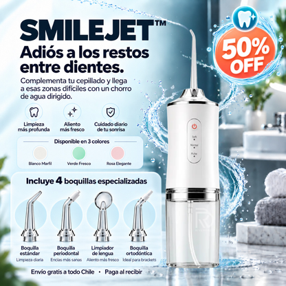 SmileJet™ - Adiós a los restos entre dientes.