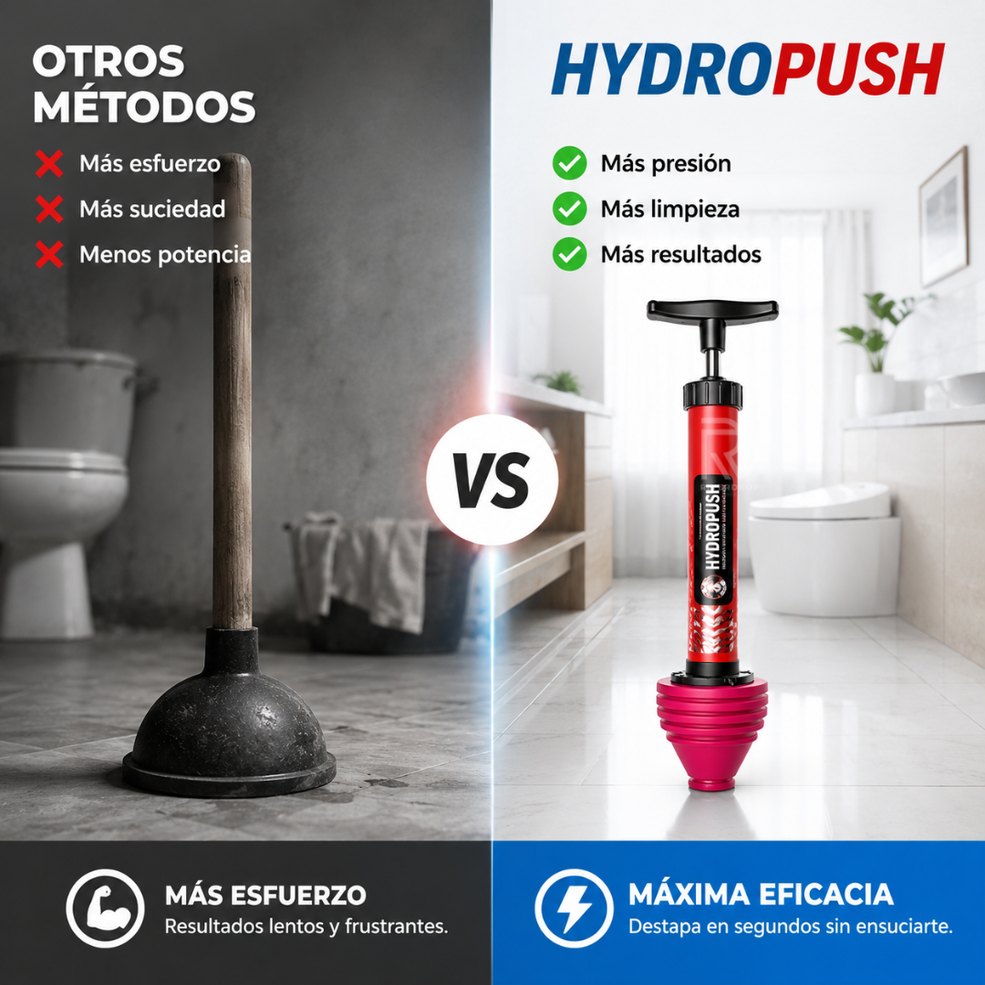 HydroPush™ - El fin de los atascos rebeldes