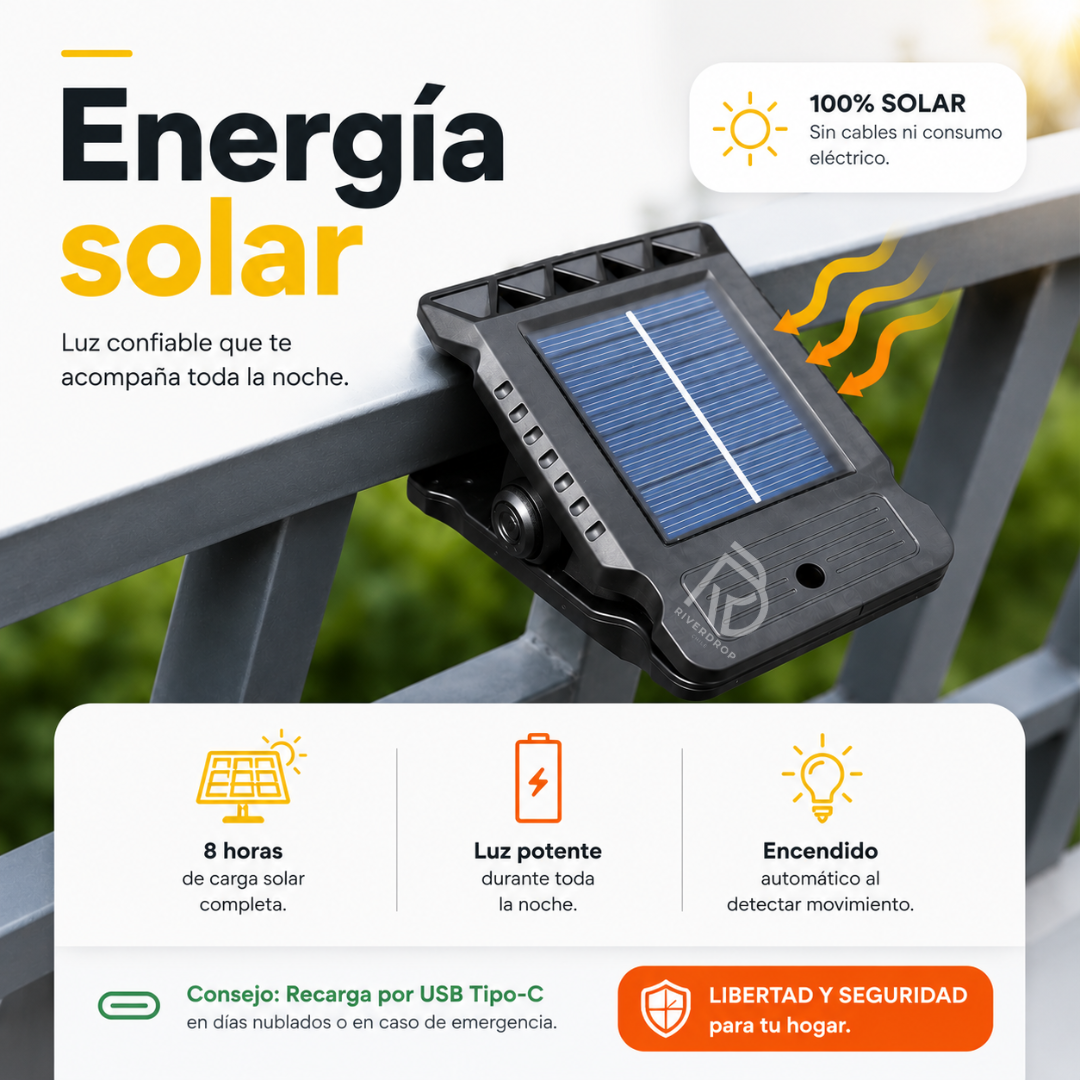 SolarClip™ - Ilumina donde quieras, sin cables ni complicaciones.
