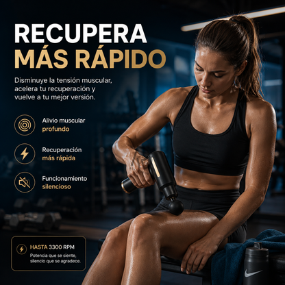 RelaxGun™ - Un masaje profesional en tus manos.