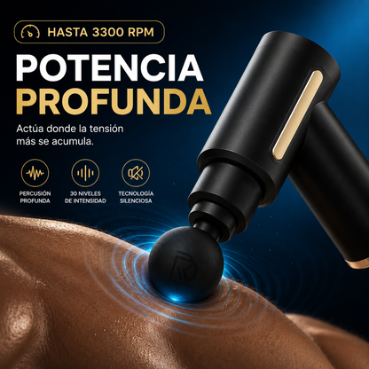 RelaxGun™ - Un masaje profesional en tus manos.