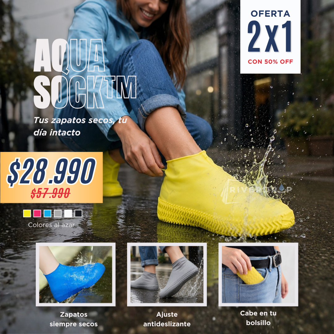 AquaSock™ 2x1 - Tus zapatos secos, tu día intacto