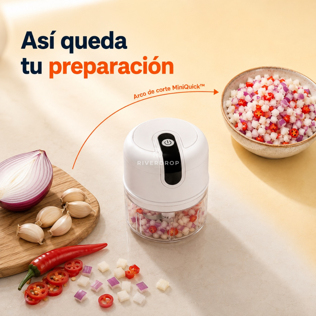 MiniQuick Chop™ - Presiona, pica y cocina