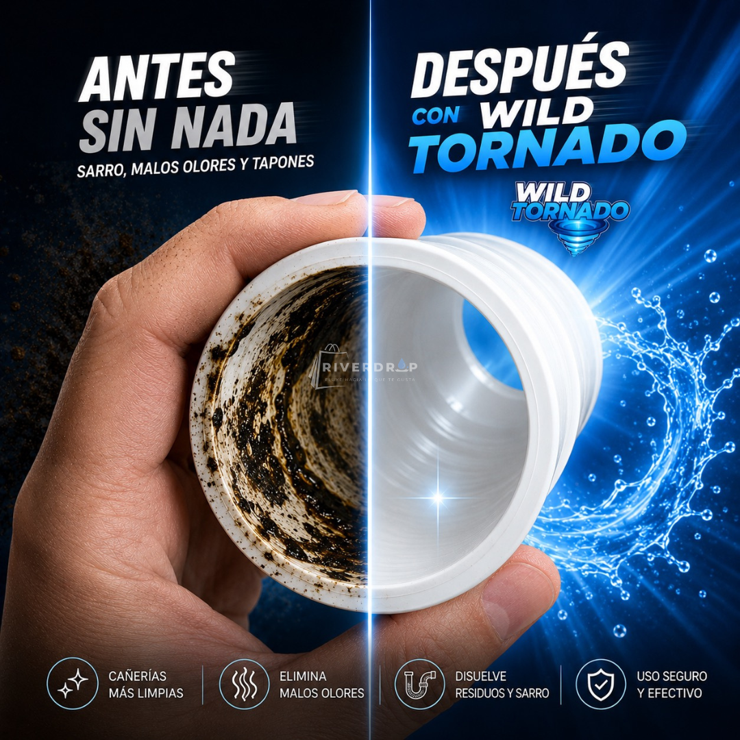 Wild Tornado - Destapa y elimina la suciedad desde la raíz