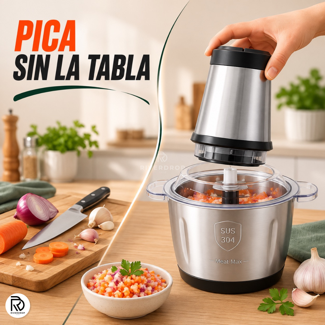 TitanChop & Mix™ - ¡Presiona, procesa y cocina!