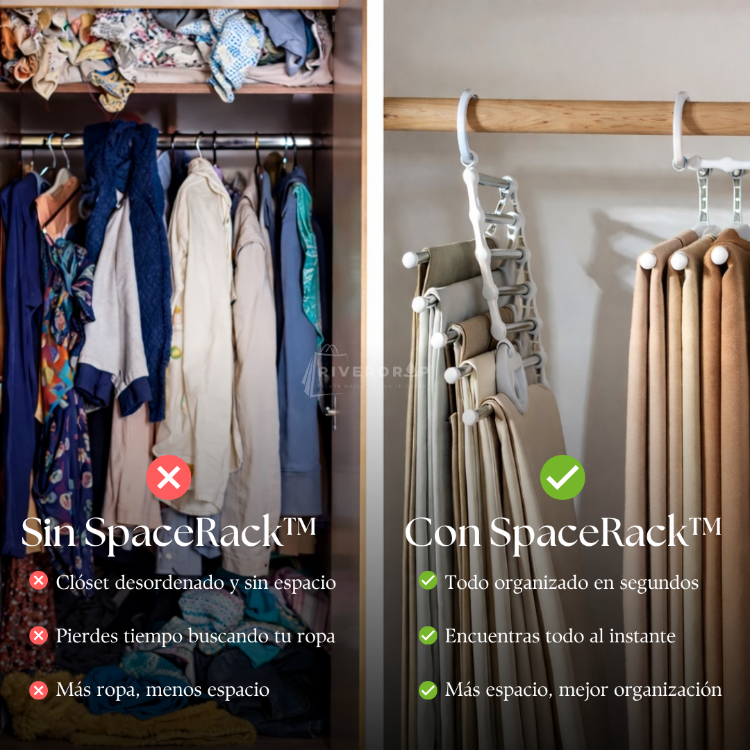 SpaceRack™ x3 - Organiza tu ropa y gana espacio al instante