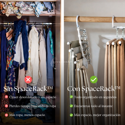 SpaceRack™ x3 - Organiza tu ropa y gana espacio al instante