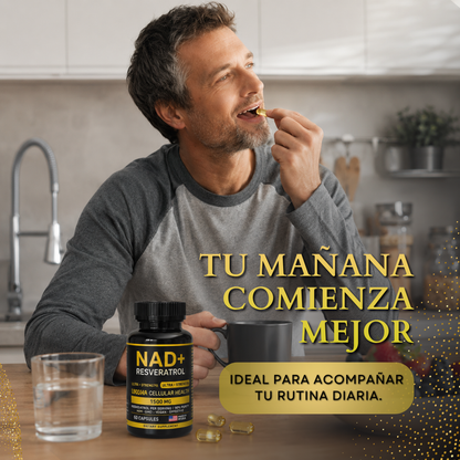 NAD+ Resveratrol - Vitalidad que parte desde adentro.