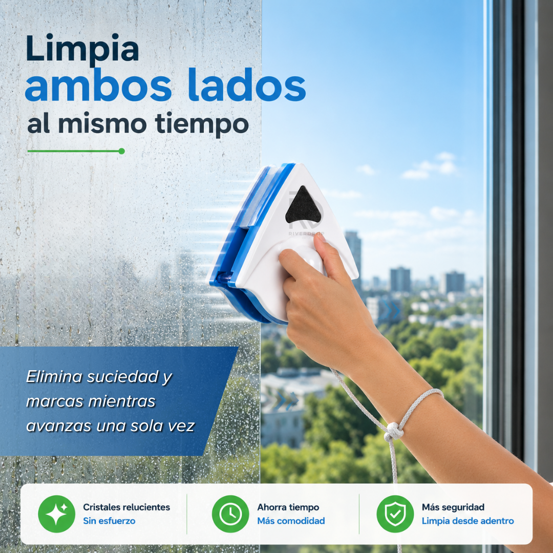 MagnetiGlass™  - Doble limpieza, un solo movimiento.
