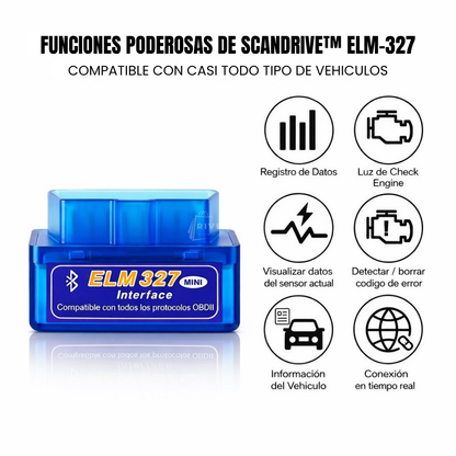 ScanDrive™ ELM-327 - Identifica problemas antes de gastar de más