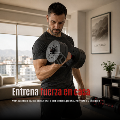 DuoForce™ 20kg - Fuerza práctica para entrenar en casa