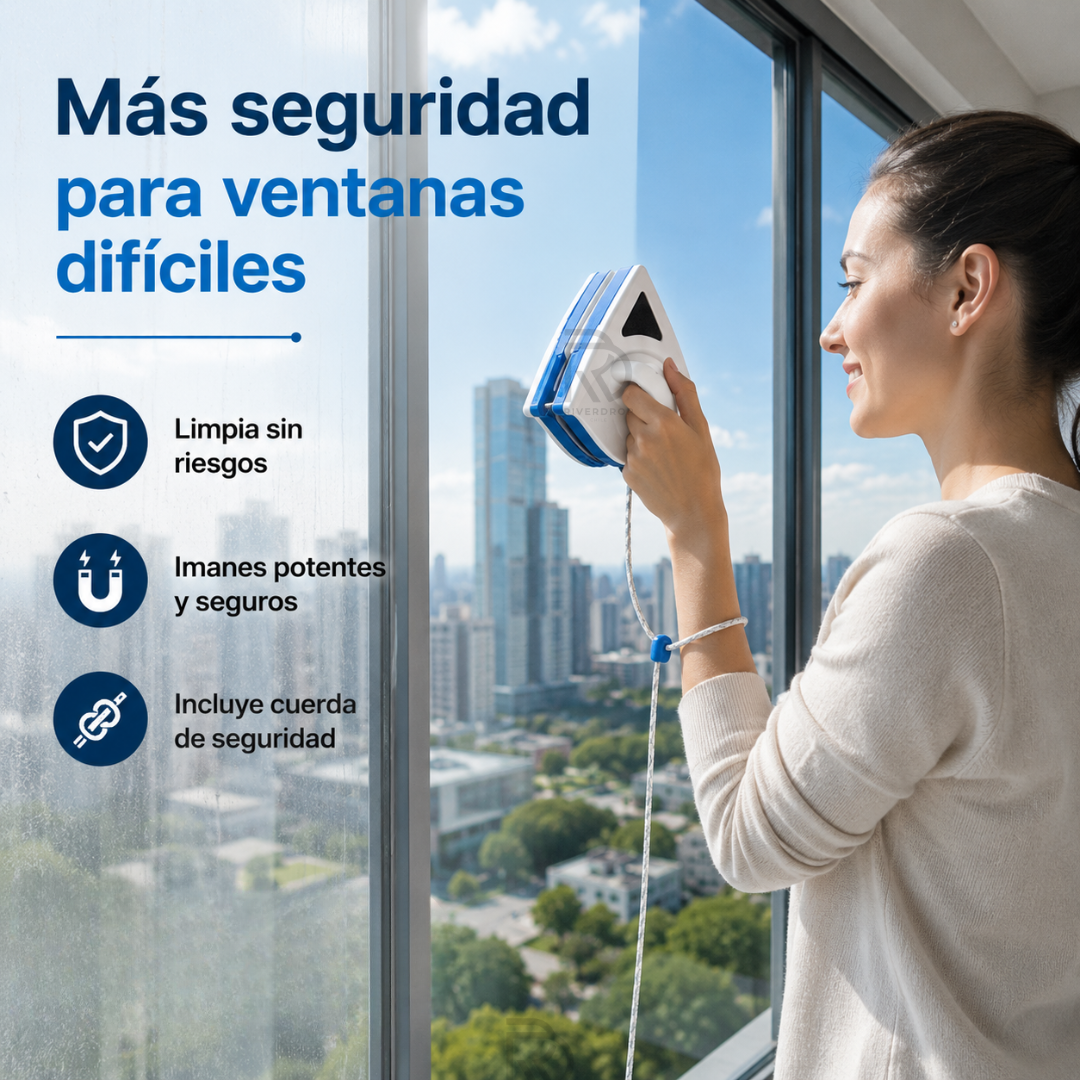 MagnetiGlass™  - Doble limpieza, un solo movimiento.