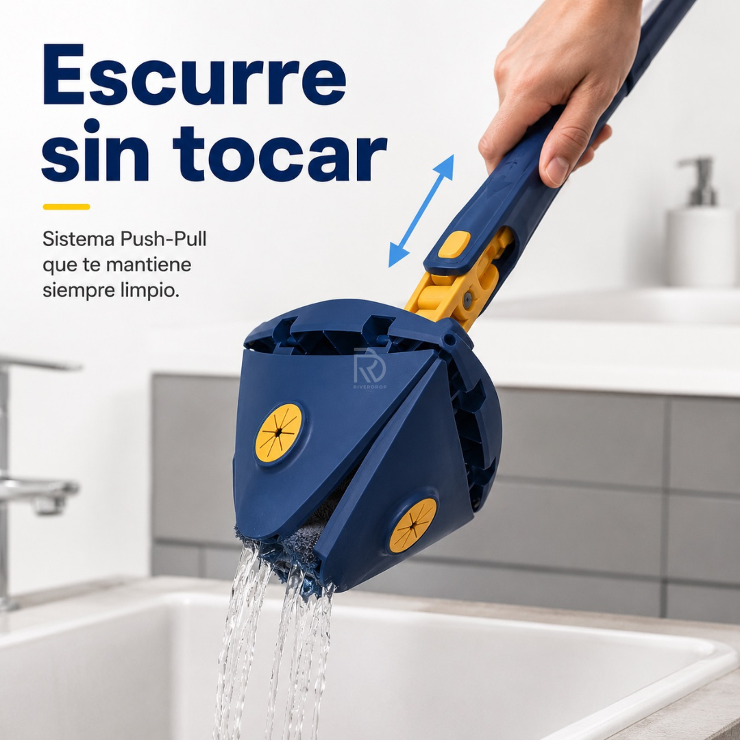 TriMop Pro™ 360° - Cada rincón vuelve a brillar