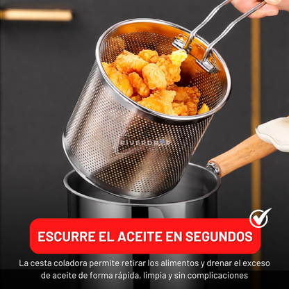 CleanFries™ -  Frituras más crujientes, con menos aceite y sin salpicaduras