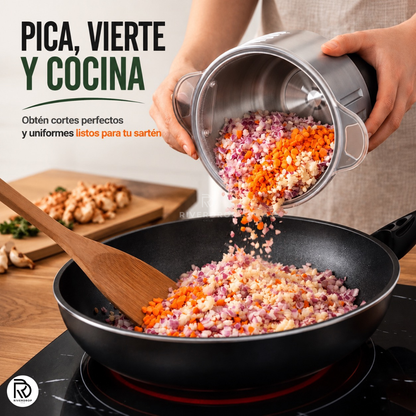 TitanChop & Mix™ - ¡Presiona, procesa y cocina!