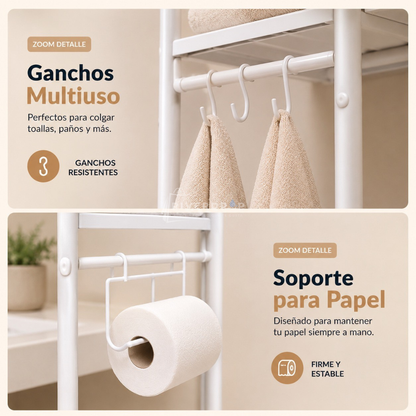 Baño Rack™ - Maximiza tu espacio y mantenlo ordenado con estilo