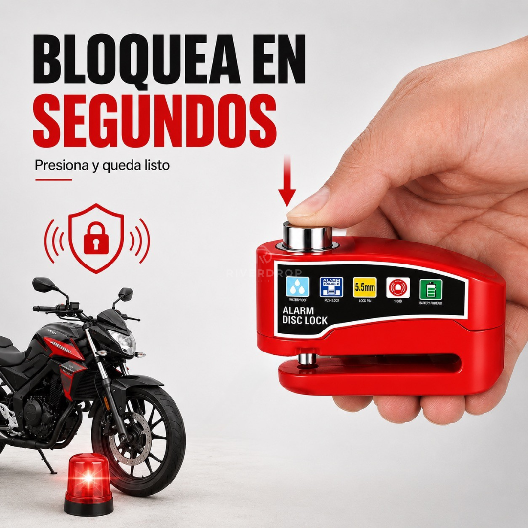 RiderSafe™ - Estaciona, bloquea y sigue tranquilo/a