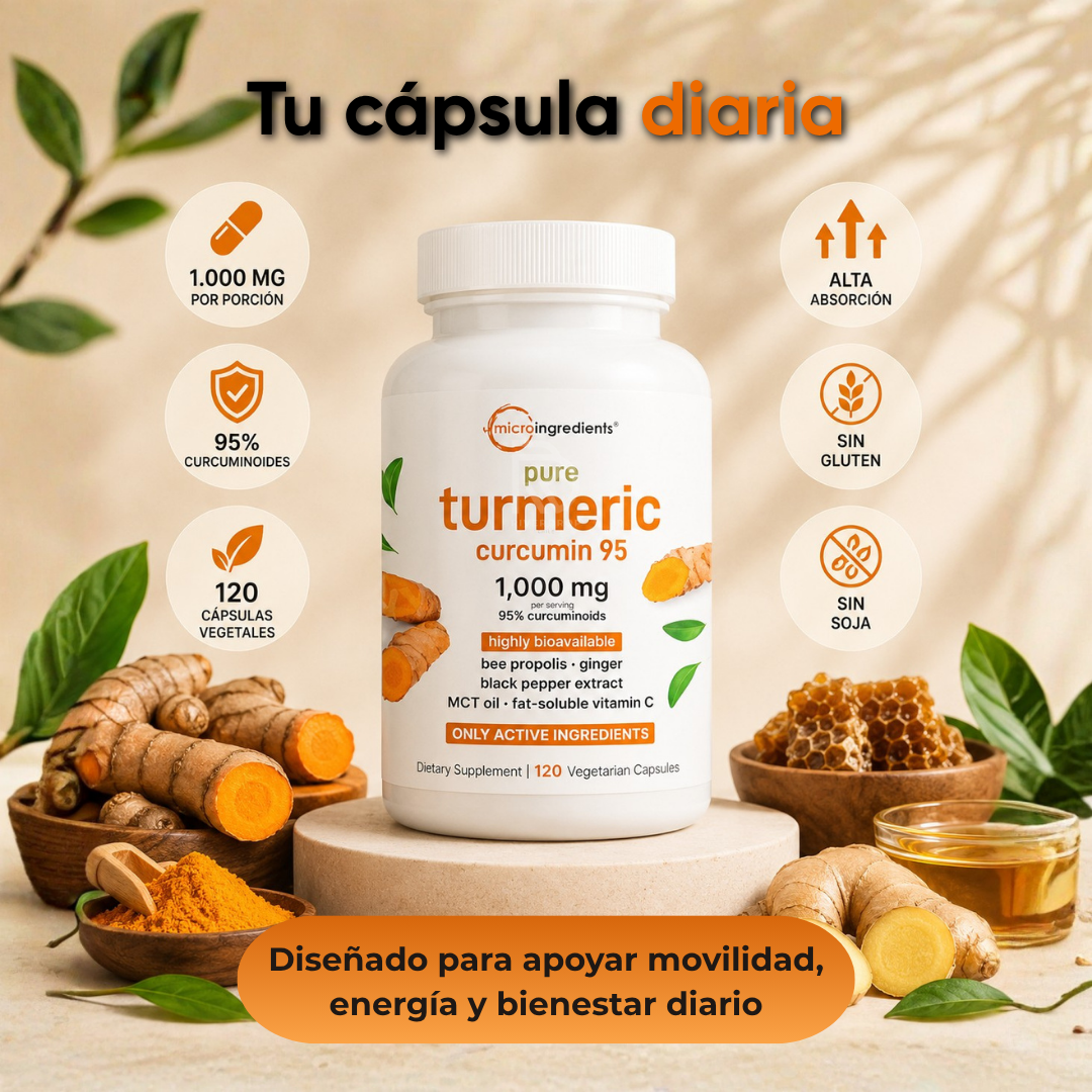 Turmeric Curcumin™ - Activa tus días naturalmente.