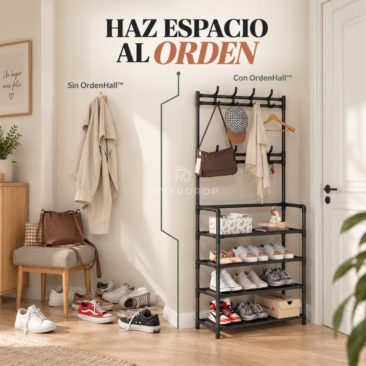 OrdenHall™ 4 niveles - El orden que tu casa necesitaba
