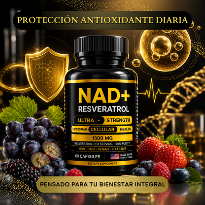 NAD+ Resveratrol - Vitalidad que parte desde adentro.