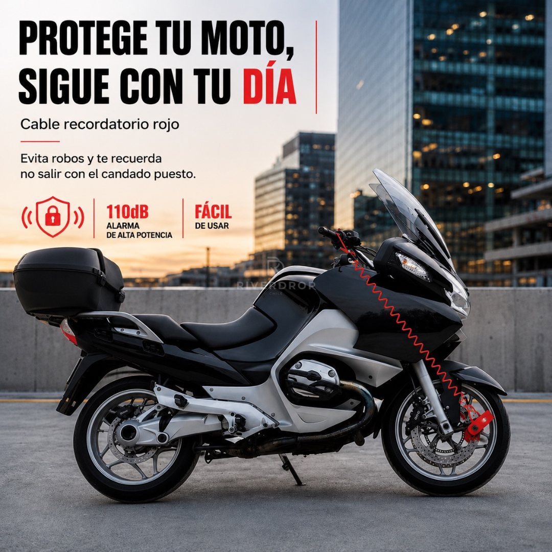 RiderSafe™ - Estaciona, bloquea y sigue tranquilo/a