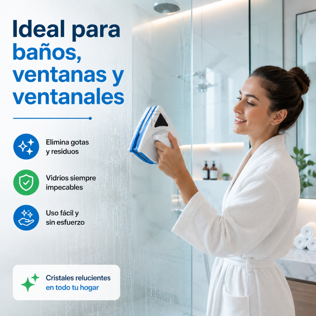 MagnetiGlass™  - Doble limpieza, un solo movimiento.