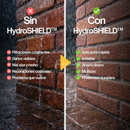 HydroShield™ - Detén goteras y humedad fácil desde la primera aplicación