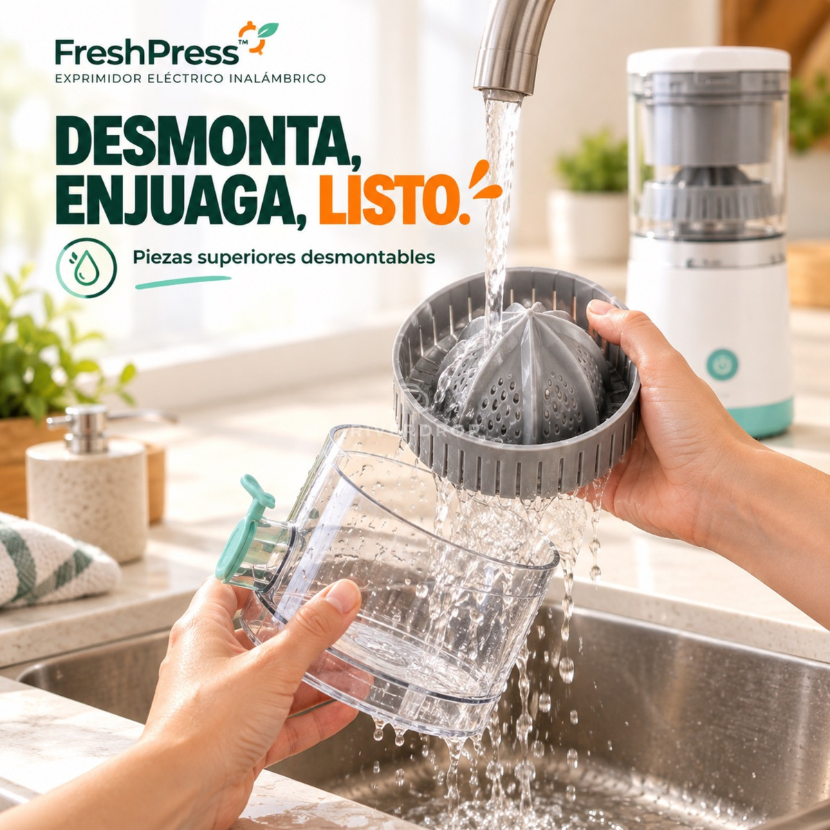 FreshPress™ - De la fruta al vaso en segundos