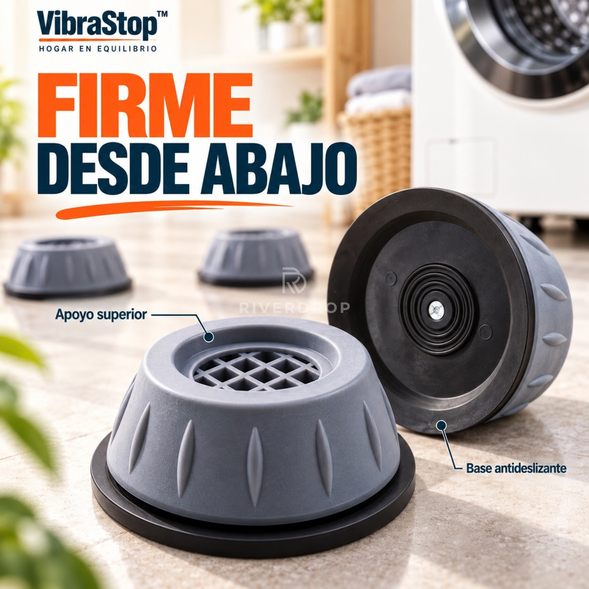 VibraStop™ + REGALO - Más estabilidad. Menos ruido molesto.