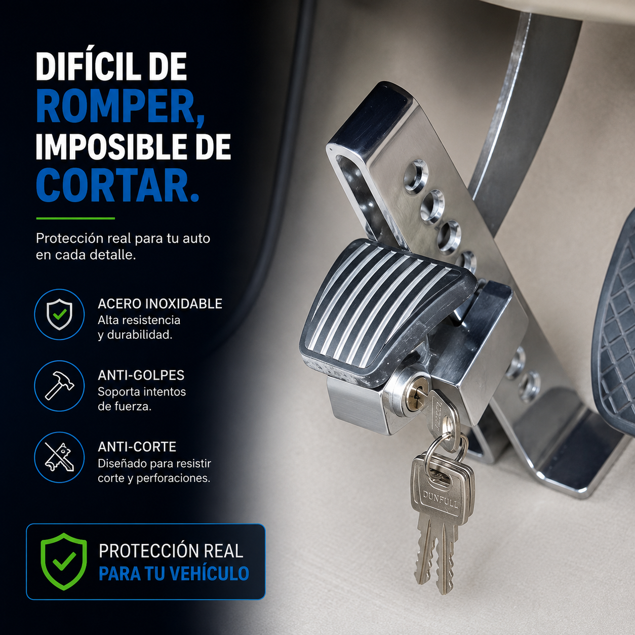 PedalLock™ - Protección inteligente, sin instalaciones eléctricas.