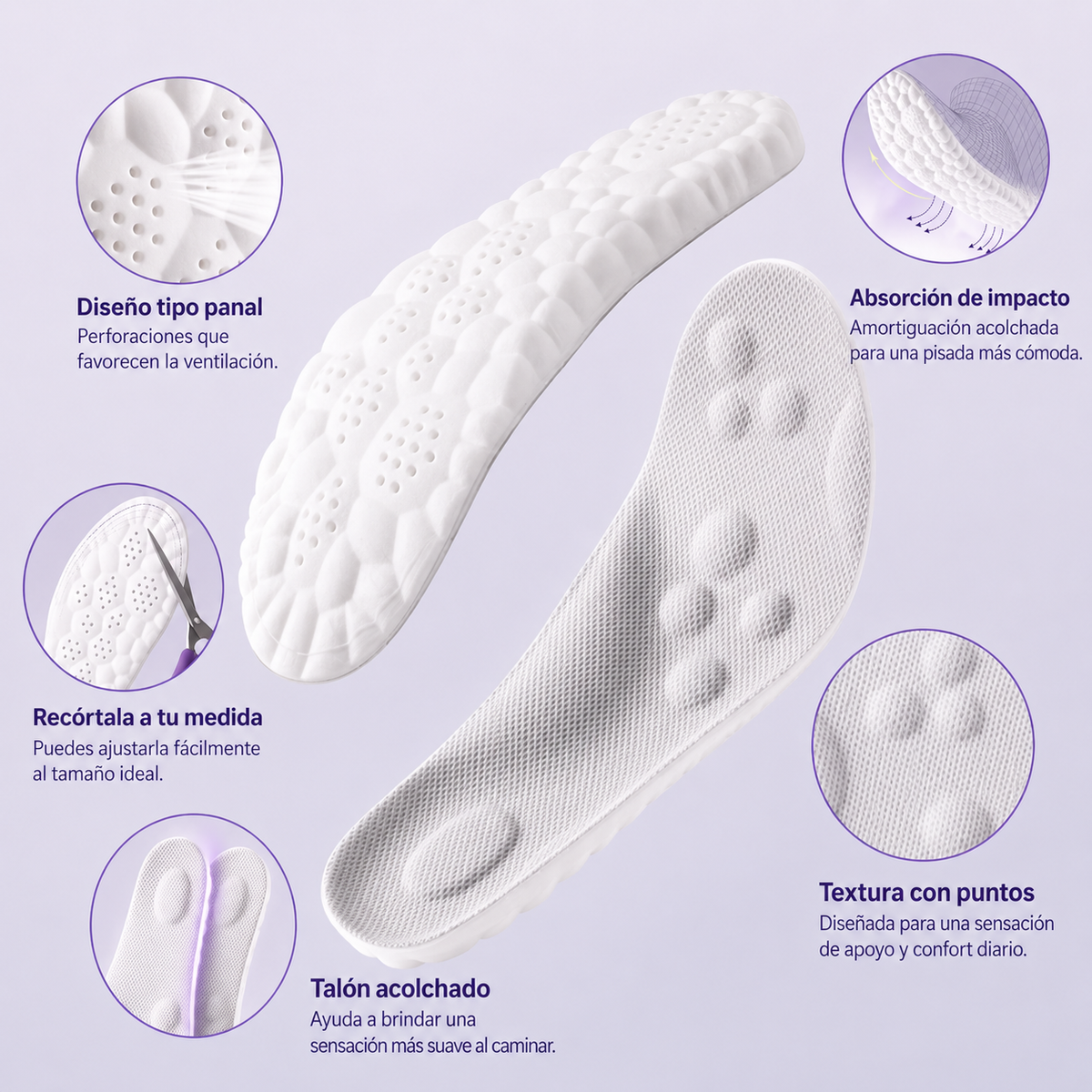 ComfortStep™ 2x1 - Soporte y amortiguación donde más lo necesitas.