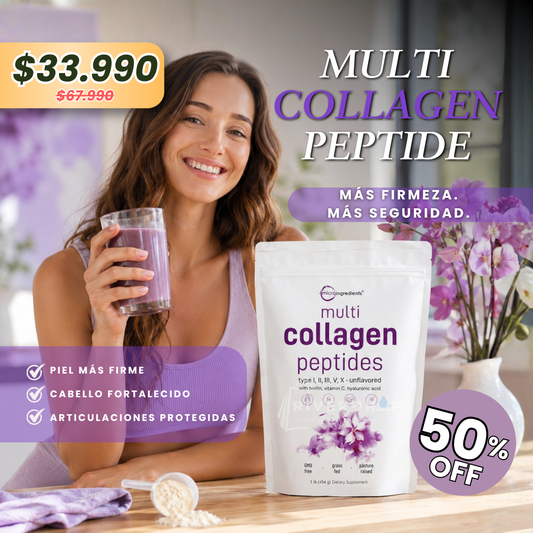 Multi Collagen Peptide - Más firmeza. Más seguridad.