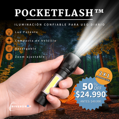PocketFlash™ - Iluminación confiable para uso diario