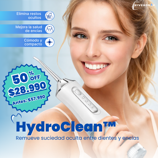 HydroClean™ - Remueve suciedad oculta entre dientes y encías