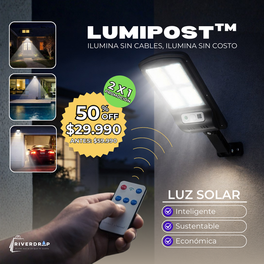 LumiPost™ - Ilumina sin cables, Ilumina sin costo
